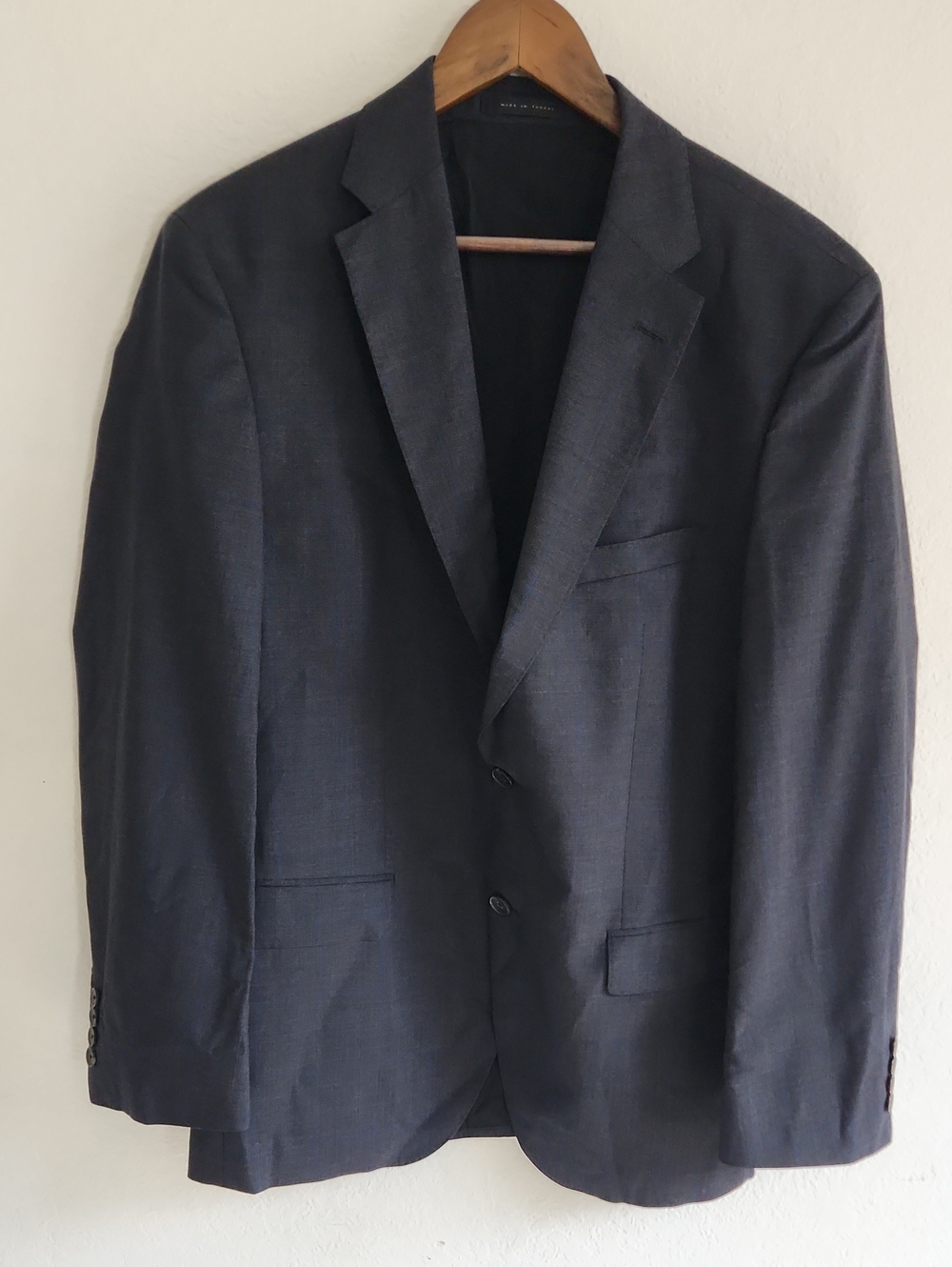 Hugo Boss Marzotto Italian Wool Stretch Blazer Jacket 42R Navy